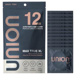 UNION MAX True XL Ultra Thin Condoms - 12 Pack