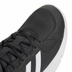 adidas Men's Court Flight Sneakers, Black/White, Size 11