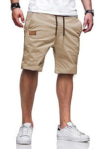 Men's Casual Cotton Athletic Shorts - Khaki