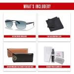 Ray-Ban Gunmetal Blue Gradient Sunglasses for Men