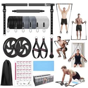 BBTOPS Pilates Bar Kit with Resistance Bands