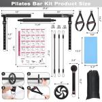 BBTOPS Pilates Bar Kit with Resistance Bands