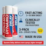 Dynamo Delay Spray for Men – 3 Pack Bundle