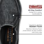Skechers Men's Relaxed-Fit Slip-On Loafers, Black