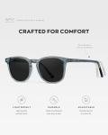 Men's Polarized Rounded Square Sunglasses by WearMe