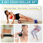 Krightlink 5-in-1 Foam Roller and Massage Set