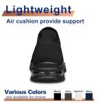 Men's Lightweight Slip-On Athletic Sneakers - Black