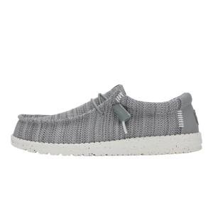 HEYDUDE Wally Stretch Sox Grey Slip-On Loafers