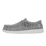 HEYDUDE Wally Stretch Sox Grey Slip-On Loafers