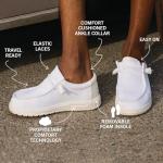 HEYDUDE Wally Stretch Sox Grey Slip-On Loafers