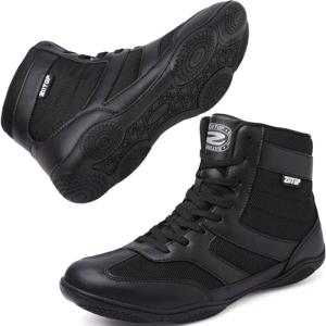 High Top Wrestling and Weightlifting Shoes for Men
