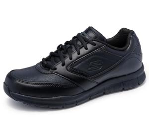 Skechers Men’s Nampa Black Sneakers Size 10.5 Wide