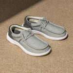 Bruno Marc Men's Comfortable Slip-On Loafers, Grey