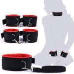 Red 28-Piece Bondage Straps and Cuffs Set