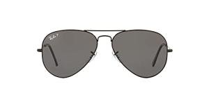 Ray-Ban Classic Polarized Aviator Sunglasses - Black