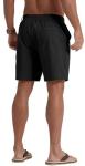 Sailwind Men's Black Linen Casual Beach Shorts