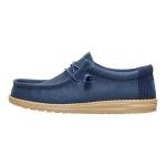 HEYDUDE Wally Waxed Navy Slip-On Loafers