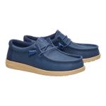 HEYDUDE Wally Waxed Navy Slip-On Loafers