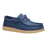 HEYDUDE Wally Waxed Navy Slip-On Loafers