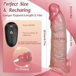 Vibrating Penis Sleeve with Remote Control for Men