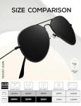 Classic Aviator Sunglasses for Men - Polarized 3-Pack