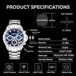 Stührling Men’s Stainless Steel Chronograph Watch
