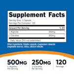 Nutricost L-Arginine & L-Citrulline 750mg Capsules