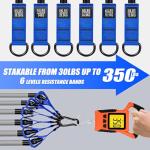 Heavy Resistance Bands Set for Men - 350/450lbs