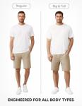Men's Casual Cotton Athletic Shorts - Khaki