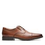Clarks Men's Tilden Dark Tan Oxford Shoes