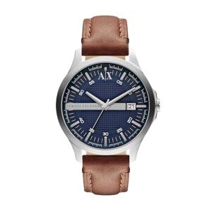 A|X ARMANI EXCHANGE Men's Steel & Leather Watch