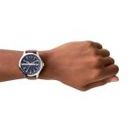 A|X ARMANI EXCHANGE Men's Steel & Leather Watch