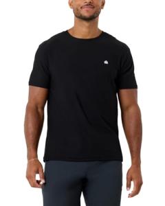 Men's Fitted Athletic Workout Shirts - Black