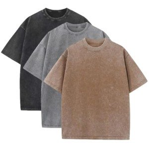 3 Pack Men's Oversized Cotton Summer T-Shirts