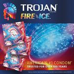 Trojan Fire & Ice Condoms - 3 Pack