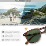 CARFIA Polarized Retro Sunglasses for Men