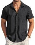 COOFANDY Men’s Casual Short Sleeve Linen Shirt