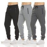 PURE CHAMP Men's Fleece Jogger Sweatpants 3-Pack