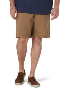 Lee Men's Stretch Flat Front Shorts in Khaki