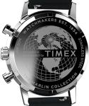 Timex Men's Marlin 40mm Watch - Black Strap Silver-Tone Dial Stainless Steel Case