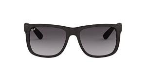 Ray-Ban Justin Rectangular Sunglasses in Black/Grey