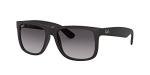 Ray-Ban Justin Rectangular Sunglasses in Black/Grey