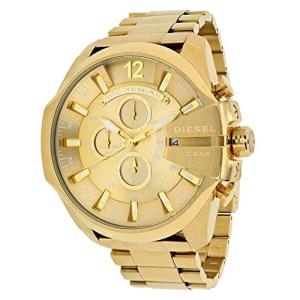 Diesel Mega Chief Stainless Steel Chronograph Men's Watch, Color: Gold (Model: DZ4360)