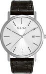 Bulova Men's Classic 3-Hand Leather Strap Watch