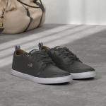 Lacoste Men's Bayliss Black/White Sneakers, Size 9.5