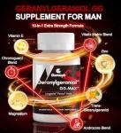 Clarusph Energy Supplement Geranylgeraniol GG 300mg, Trans-Geranylgeraniol Supplement with Vitamin E for CoQ10, Annatto-Derived GG - Energy Supplements for Men, 120 Softgels