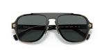 Versace Men's Black Sunglasses with Dark Grey Lenses