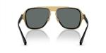 Versace Men's Black Sunglasses with Dark Grey Lenses