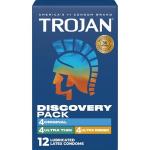 Trojan Discovery Pack of Ultra Thin & Ribbed Condoms