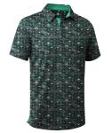 ZITY Men's Short Sleeve Golf Polo - Blackish Green